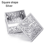 Popxstar 2pcs Retro Vintage Plastic Candy Box Hollow Plastic Transparent Jewelry Storage Trinket Organizer Wedding Souvenir Party Favor