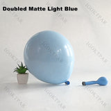 Popxstar Doubled Blue Blush Nude Balloons Garland Arch Baby Shower Decoration Apricot Ball Kid Birthday Party Gender Reveal Decor Supply