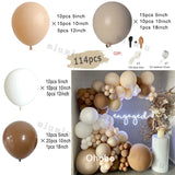 Popxstar Double Apricot Nude Balloon Garland Arch Kit Macaron Blue Kids Birthday Party Decor Latex Baby Shower Wedding Ballons Decoration