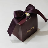 Popxstar Small Boxes Gifts Merci Gift Box Party Baby Shower Birthday Paper Chocolate Pink Boxes for Packaging Wedding Favors for Guests