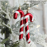 Popxstar 2pcs Christmas Tree Ornaments Santa Claus Snowman Hanging Pendant Christmas Decoration for Home New Year Xmas Navidad Noel