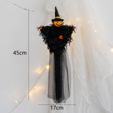 Popxstar 1pcs Halloween Hanging Ghost Decorations Pumpkin Ghost Straw Windsock Pendant for Outdoor Indoor Bar Party Background Decoration