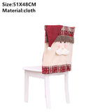 Popxstar Christmas Santa Claus Chair Cover Merry Christmas Decorations for Home Navidad Xmas Decor Gifts Happy New Year