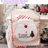 Popxstar New Year Latest Santa Claus Gnome Dolls Table Runner Natal Noel Deco Christmas Decorations for Home Xmas Navidad Gifts