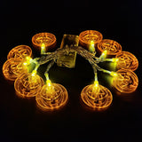 Popxstar 150cm 10LED Halloween LED String Lights Portable Pumpkin Ghost Skeletons Lights for Home Bar Halloween Party Decor Supplies