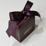 Popxstar Small Boxes Gifts Merci Gift Box Party Baby Shower Birthday Paper Chocolate Pink Boxes for Packaging Wedding Favors for Guests
