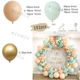 Popxstar Sand White Wedding Decor Balloon Garland Arch Kit Happy Birthday Party Metal Gold Silver Latex Baby Shower Decoration Balloons