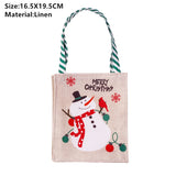 Popxstar Santa Claus Christmas Tree Gift Bags Merry Christmas Candy Gift Bag Christmas Decorations for Home Navidad New Year