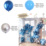Popxstar Double Apricot Nude Balloon Garland Arch Kit Macaron Blue Kids Birthday Party Decor Latex Baby Shower Wedding Ballons Decoration