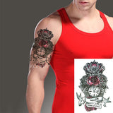Popxstar teenagers over knee tattoo men small men's tattoos Waterproof Temporary Tattoo Stickers Tribal Totem Fake Tatto Flash Tatoo Body art Back Leg Arm belly big size for Women Men girl