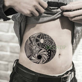 Popxstar teenagers over knee tattoo men small men's tattoos Waterproof Temporary Tattoo Stickers Tribal Totem Fake Tatto Flash Tatoo Body art Back Leg Arm belly big size for Women Men girl