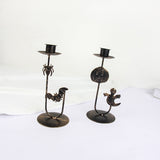 Popxstar Halloween Retro Creative Candle Holder Ornament Wrought Iron Candle Holder Happy Helloween Party Decor Trick Or Treat Party