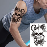 Popxstar teenagers over knee tattoo men small men's tattoos Waterproof Temporary Tattoo Stickers Tribal Totem Fake Tatto Flash Tatoo Body art Back Leg Arm belly big size for Women Men girl