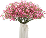 Popxstar 10PCS Gypsophila Artificial Flower White Pink Blue Baby Breath Plastic Bouquet For Home Decorative DIY Wedding Party Decoration