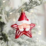 Popxstar 2pcs Christmas Tree Ornaments Santa Claus Snowman Hanging Pendant Christmas Decoration for Home New Year Xmas Navidad Noel