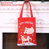 Popxstar Santa Claus Christmas Tree Gift Bags Merry Christmas Candy Gift Bag Christmas Decorations for Home Navidad New Year