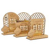 Popxstar  Wooden Eid Murbark DIY Calendar Ornaments Happy Ramadan Kareem Islamic Muslim Party Decoration Ramadan Eid AL Adha Decor Home