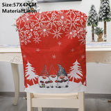 Popxstar Christmas Santa Claus Chair Cover Merry Christmas Decorations for Home Navidad Xmas Decor Gifts Happy New Year