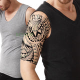 Popxstar teenagers over knee tattoo men small men's tattoos Waterproof Temporary Tattoo Stickers Tribal Totem Fake Tatto Flash Tatoo Body art Back Leg Arm belly big size for Women Men girl