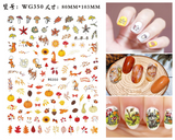 Popxstar Nail Art Stickers Accessories Halloween Nails Art Manicure Back Glue Decal Decorations Stickers for Nails Tips Beauty Sticker