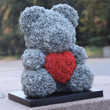 Popxstar 200/100/50Pcs 3.5cm Grey Foam Rose Head Artificial Flower Bear Rose For Wedding Home Decor DIY Valentine's Day Gift Party Wreath