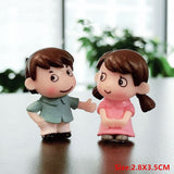 Popxstar 2pcs Valentines Day Gift for Girlfriend Boyfriend Lovers Couple Kiss Resin Doll Wedding Gifts for Guests Bridesmaids Gifts