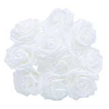 Popxstar 25Pcs 8cm PE Foam Rose Head Artificial Rose Flower Bouquet For Home Wedding Birthday Party Table Decor Valentines Day Gift Craft