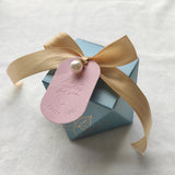 Popxstar Gift Box Pink/Bule/Marble Diamond Shape Baby Shower Birthday Party Packaging Candy Boxes Wedding Favors Decoration for Guests