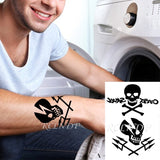 Popxstar teenagers over knee tattoo men small men's tattoos Waterproof Temporary Tattoo Stickers Tribal Totem Fake Tatto Flash Tatoo Body art Back Leg Arm belly big size for Women Men girl
