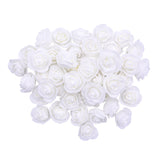 Popxstar 200/100/50Pcs 3.5cm Grey Foam Rose Head Artificial Flower Bear Rose For Wedding Home Decor DIY Valentine's Day Gift Party Wreath