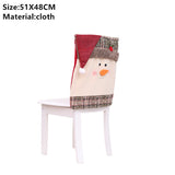 Popxstar Christmas Santa Claus Chair Cover Merry Christmas Decorations for Home Navidad Xmas Decor Gifts Happy New Year