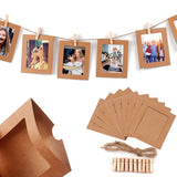Popxstar Photo Frame Clip Photo Wall Happy Birthday Banner Wedding Anniversary Decor Baby Shower 1st Birthday Picture Frame Garland