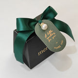 Popxstar Small Boxes Gifts Merci Gift Box Party Baby Shower Birthday Paper Chocolate Pink Boxes for Packaging Wedding Favors for Guests