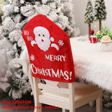 Popxstar Christmas Santa Claus Chair Cover Merry Christmas Decorations for Home Navidad Xmas Decor Gifts Happy New Year