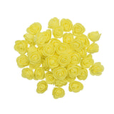 Popxstar 200/100/50Pcs 3.5cm Grey Foam Rose Head Artificial Flower Bear Rose For Wedding Home Decor DIY Valentine's Day Gift Party Wreath