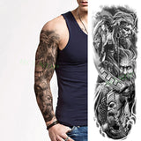 Popxstar Teenagers over Knee Tattoo Men Small Men's Tattoos Waterproof Temporary Tattoo Sticker Anubis Ancient Egypt Dog Roma Clock Eye Full Arm Fake Tatto Flash Tatoo Sleeve for Men Women