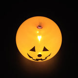 Popxstar 5Pcs Led Light up Balloon Latex Pumpkin Balloons Halloween Party Decorations for Home Halloween Pumpkin Decor Outdoor indoor