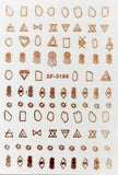 Popxstar 3D Nail Art Sticker Decoration Shadow Moon DIY Sticker Decals Tips Manicure Design Constellation Stars Adhesive Sticker for Nail