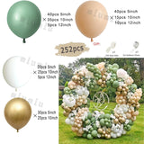 Popxstar Sand White Wedding Decor Balloon Garland Arch Kit Happy Birthday Party Metal Gold Silver Latex Baby Shower Decoration Balloons