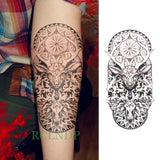 Popxstar teenagers over knee tattoo men small men's tattoos Waterproof Temporary Tattoo Stickers Tribal Totem Fake Tatto Flash Tatoo Body art Back Leg Arm belly big size for Women Men girl