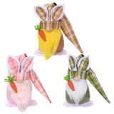 Popxstar Carrot Rabbit Faceless Dwarf Elf Doll Bunny Ester Party Westeren Happy Easter Decor For Home Kids Easter Rabbit Toy Gifts Favor