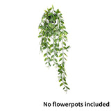 Popxstar Artificial Eucalyptus Rattan Fake Hanging Plant Potted Green Plant Suitable Mandala Vine for Wall Room Home Interior Shelf Decor