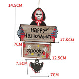 Popxstar Halloween LED Lights Horror Skull Ghost Holding Candle Lamp Happy Holloween Party Decoration for Home Haunted House Ornaments