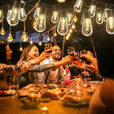 Popxstar LED Solar String Lights Bulbs Outdoor Christmas Decoration IP65 Waterproof Fairy Lights For Garden Patio Camping Party Wedding