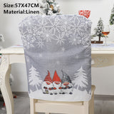 Popxstar Christmas Santa Claus Chair Cover Merry Christmas Decorations for Home Navidad Xmas Decor Gifts Happy New Year