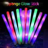 Popxstar 60Pcs/Lot Glow Sticks DIY LED Foam Stick LED Glow In The Dark Light LED Light Stick For Wed Halloween Party Rave Halloween Decor