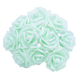 Popxstar 25Pcs 8cm PE Foam Rose Head Artificial Rose Flower Bouquet For Home Wedding Birthday Party Table Decor Valentines Day Gift Craft