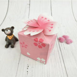 Popxstar 10pcs Japanese Romantic Sakura Candy Box Pink Flower Cherry Blossoms Wedding Gift Decoration Sugar Chocolate Packaging Box