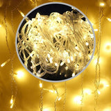Popxstar Christmas lights waterfall outdoor decoration 5M droop 0.4-0.6m led lights curtain string lights party garden eaves decoration