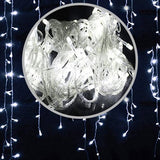 Popxstar Christmas lights waterfall outdoor decoration 5M droop 0.4-0.6m led lights curtain string lights party garden eaves decoration
